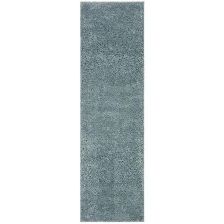 Safavieh 2 ft. 3 in. x 6 ft. August Shag 900 Power Loomed Runner Area Rug, Aqua AUG900J-26